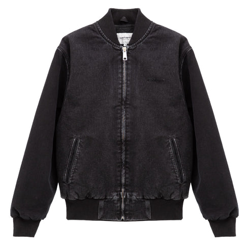 Carhartt WIP Paxon Bomber Black/Black Stone Washed I033273.00E.06.03 Degli Uberti